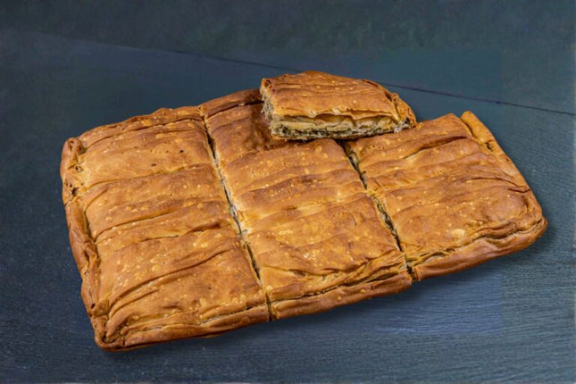 9 PACK LENT LEEK PIE 2.1KG (4/box) - Hellenic Imports