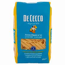 DE CECCO PENNE RIGATE N.41 500 G - 12kg - Hellenic Imports