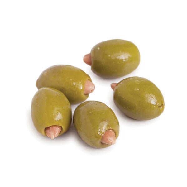 Green Kalamata Olives with Almonds 1kg - Hellenic Imports