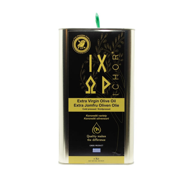 '' ICHOR '' Greek Premium Extra Virgin Olive Oil 3 L - The Meander Shop