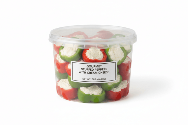 Peppers stuffed with creamy cheese 3kg - Hellenic Imports